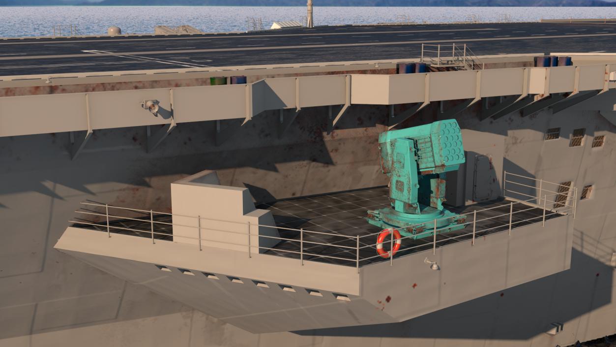 3D USS Gerald Ford CVN 78 Rigged for Cinema 4D model