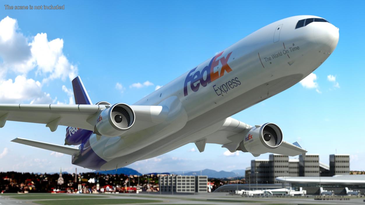 3D model McDonnell Douglas MD11 FedEx Flight