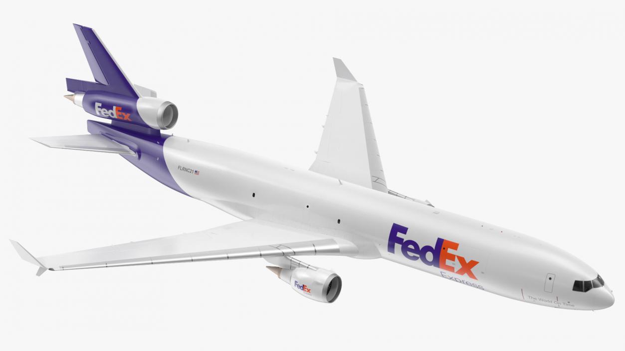 3D model McDonnell Douglas MD11 FedEx Flight