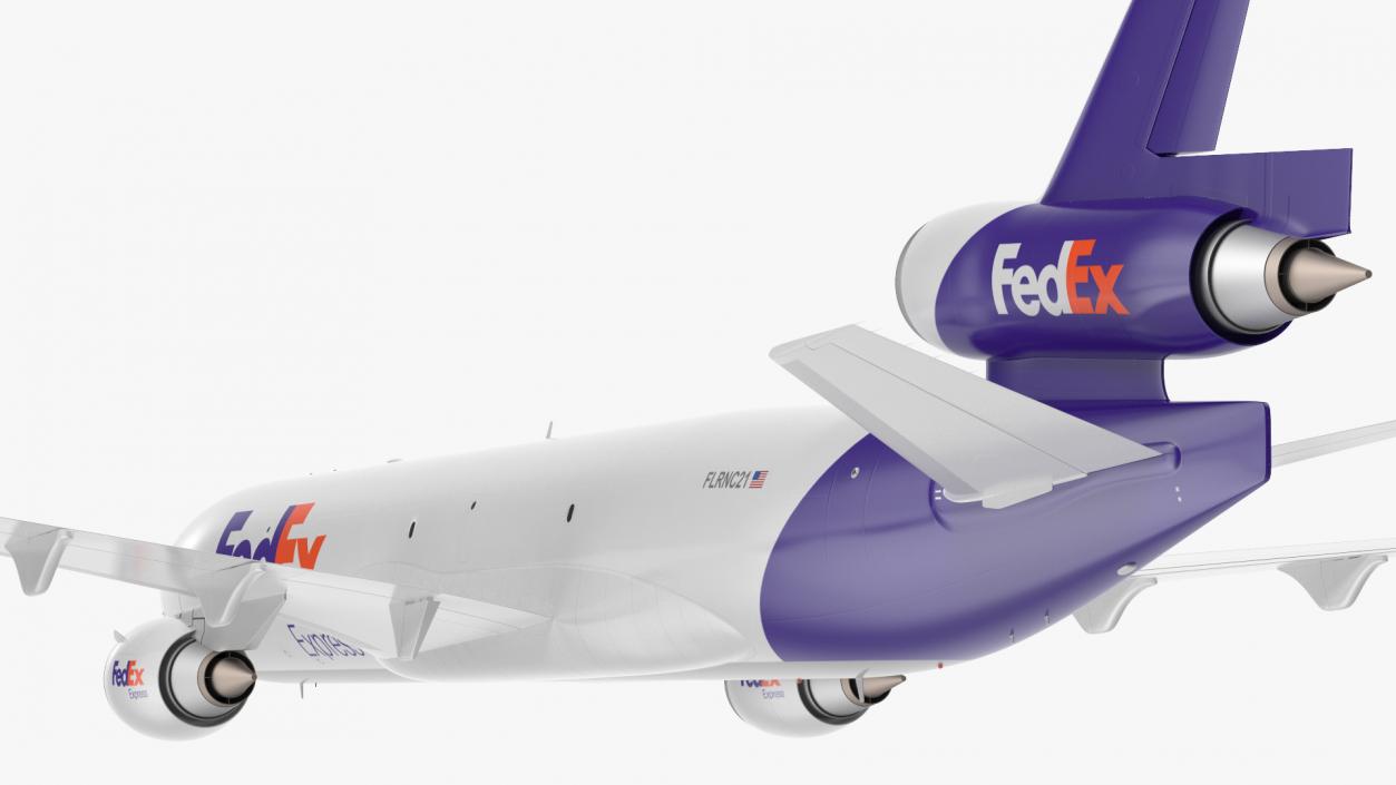 3D model McDonnell Douglas MD11 FedEx Flight