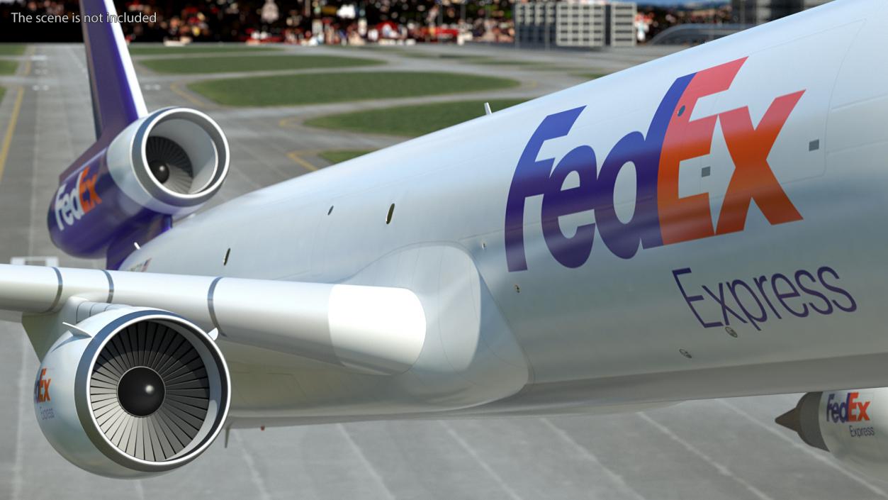 3D model McDonnell Douglas MD11 FedEx Flight