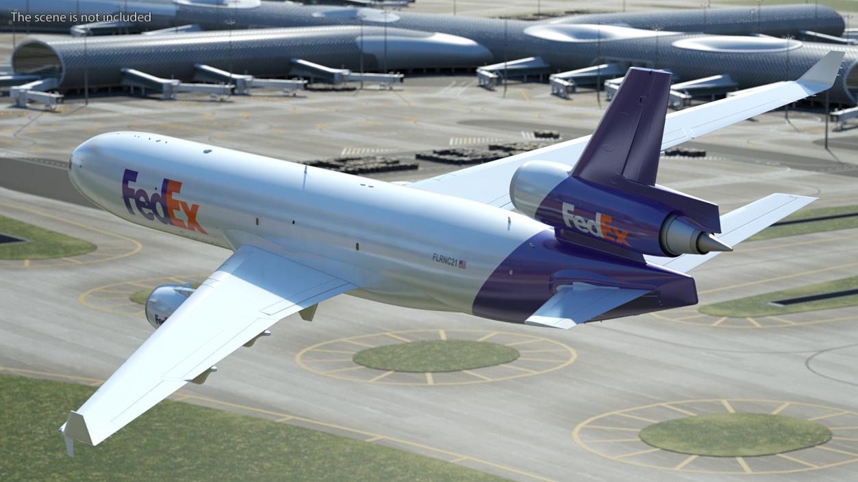 3D model McDonnell Douglas MD11 FedEx Flight