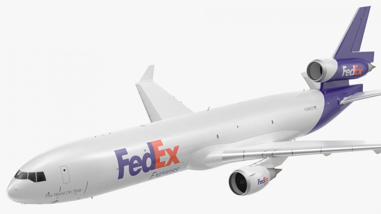 3D model McDonnell Douglas MD11 FedEx Flight