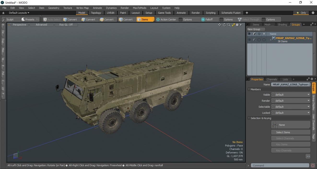 MRAP KAMAZ 63968 Typhoon 3D model