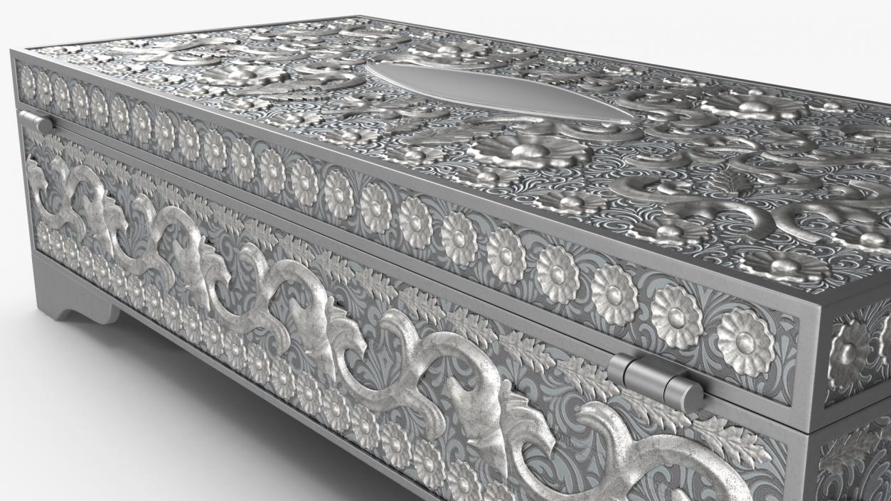 Metal Jewelry Box 3D