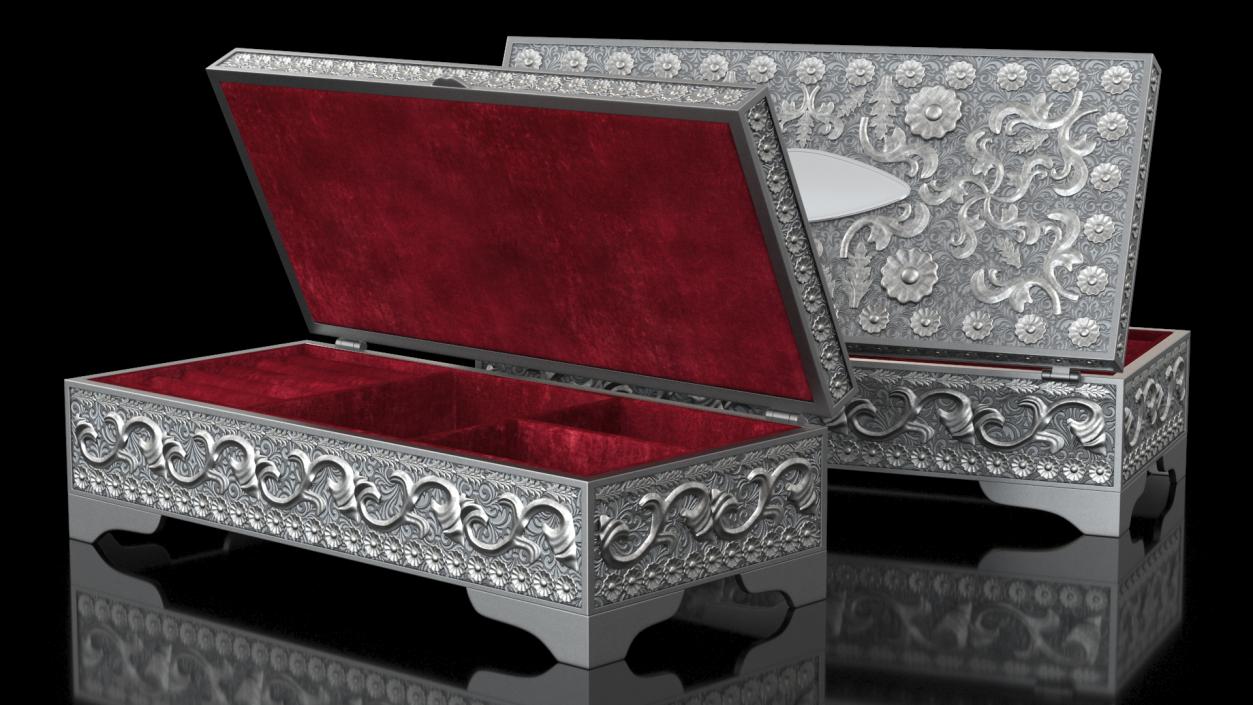 Metal Jewelry Box 3D