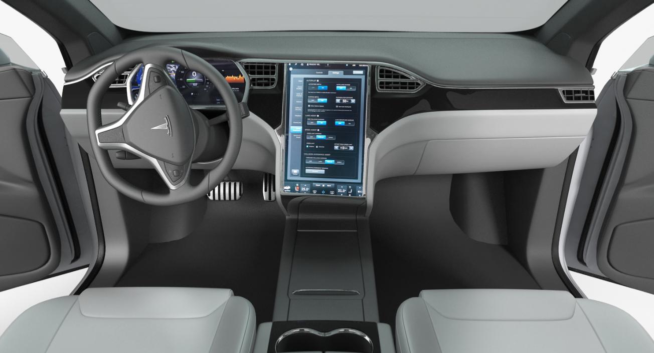 3D Tesla Model X 100D 2017 model