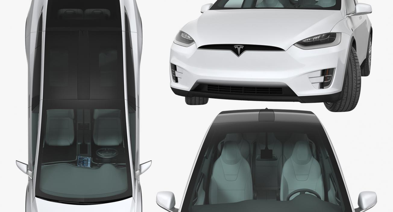 3D Tesla Model X 100D 2017 model