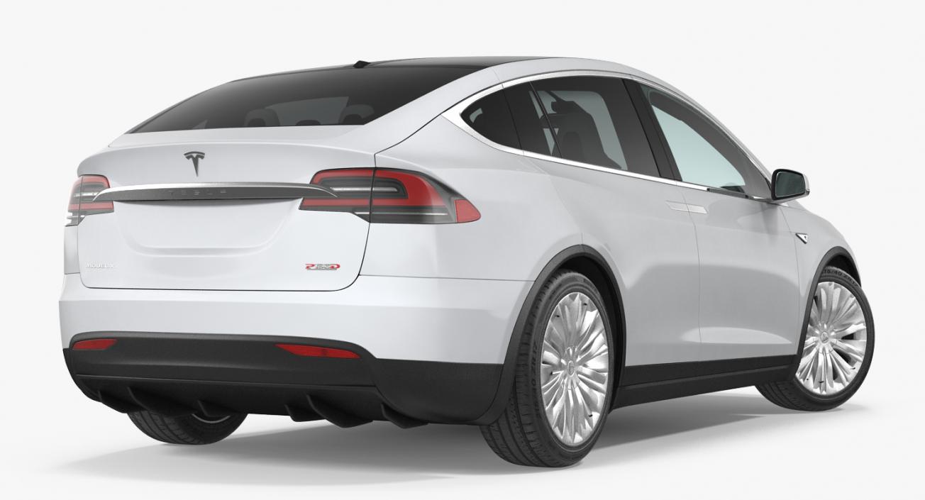 3D Tesla Model X 100D 2017 model