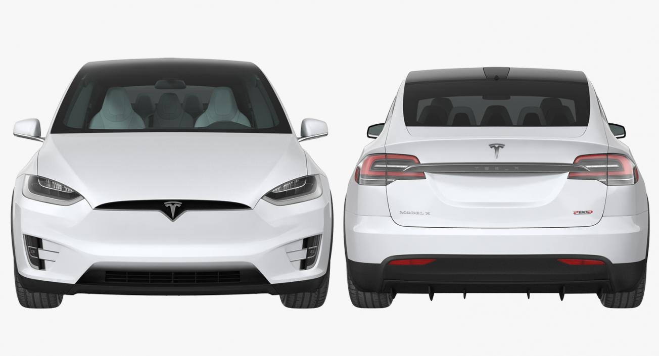 3D Tesla Model X 100D 2017 model