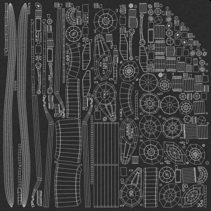 3D Car Suspension Assembly model