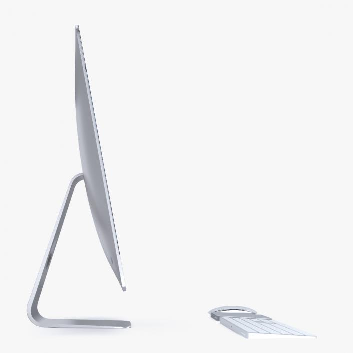 3D model Apple 27 iMac 2018 Silver