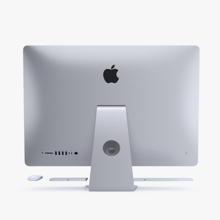 3D model Apple 27 iMac 2018 Silver