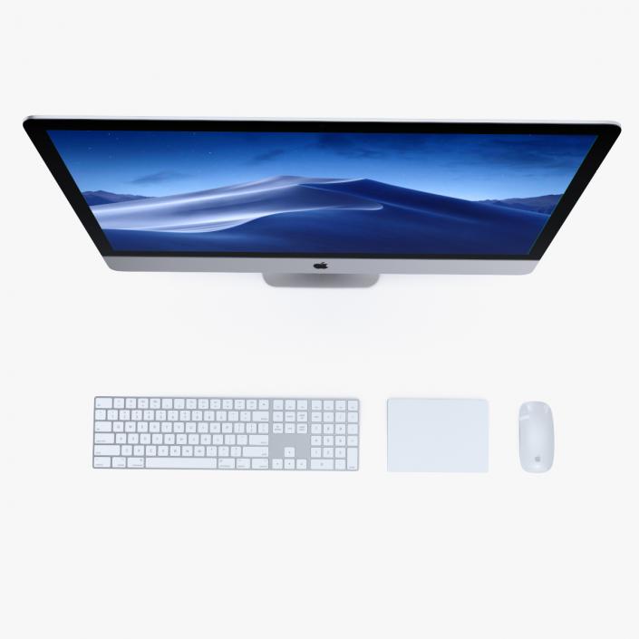 3D model Apple 27 iMac 2018 Silver