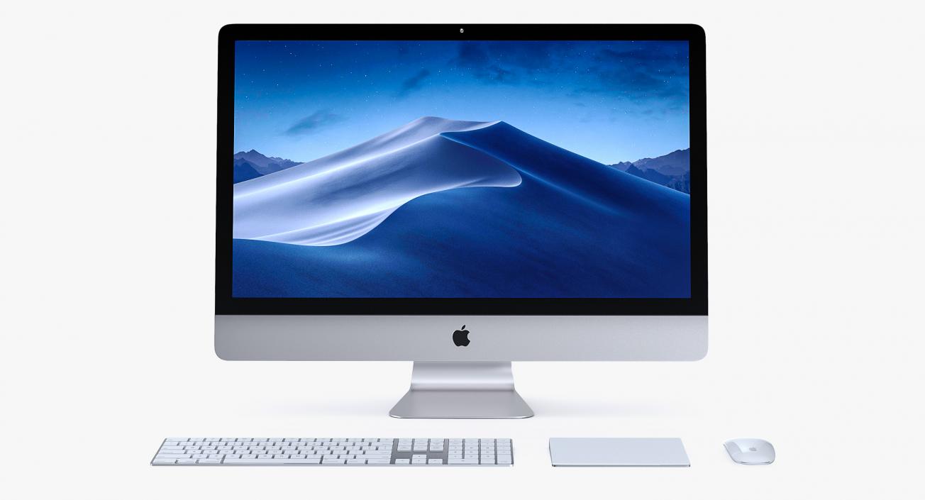 3D model Apple 27 iMac 2018 Silver