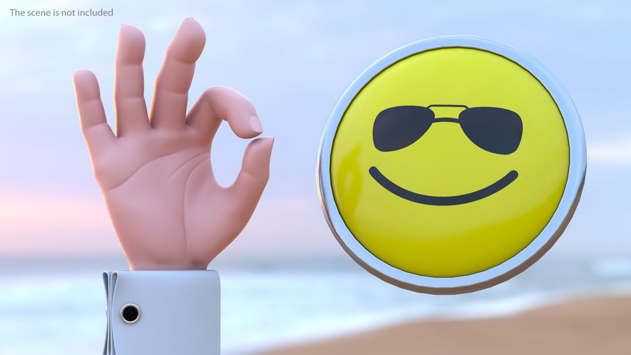 Cartoon Man Hands Rigged 3D model