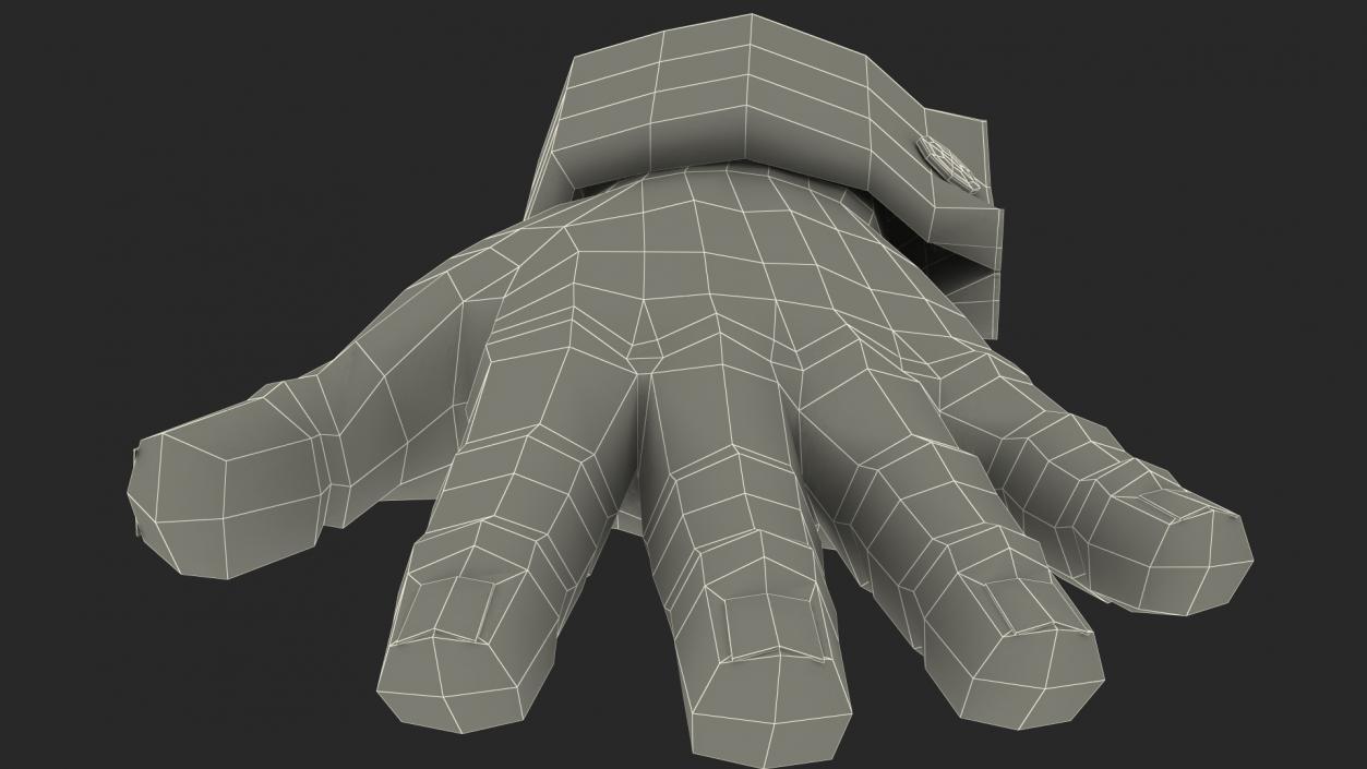 Cartoon Man Hands Rigged 3D model