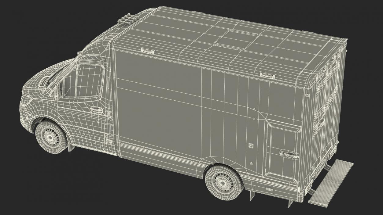 3D ASB Mercedes Sprinter Ambulance Rigged model