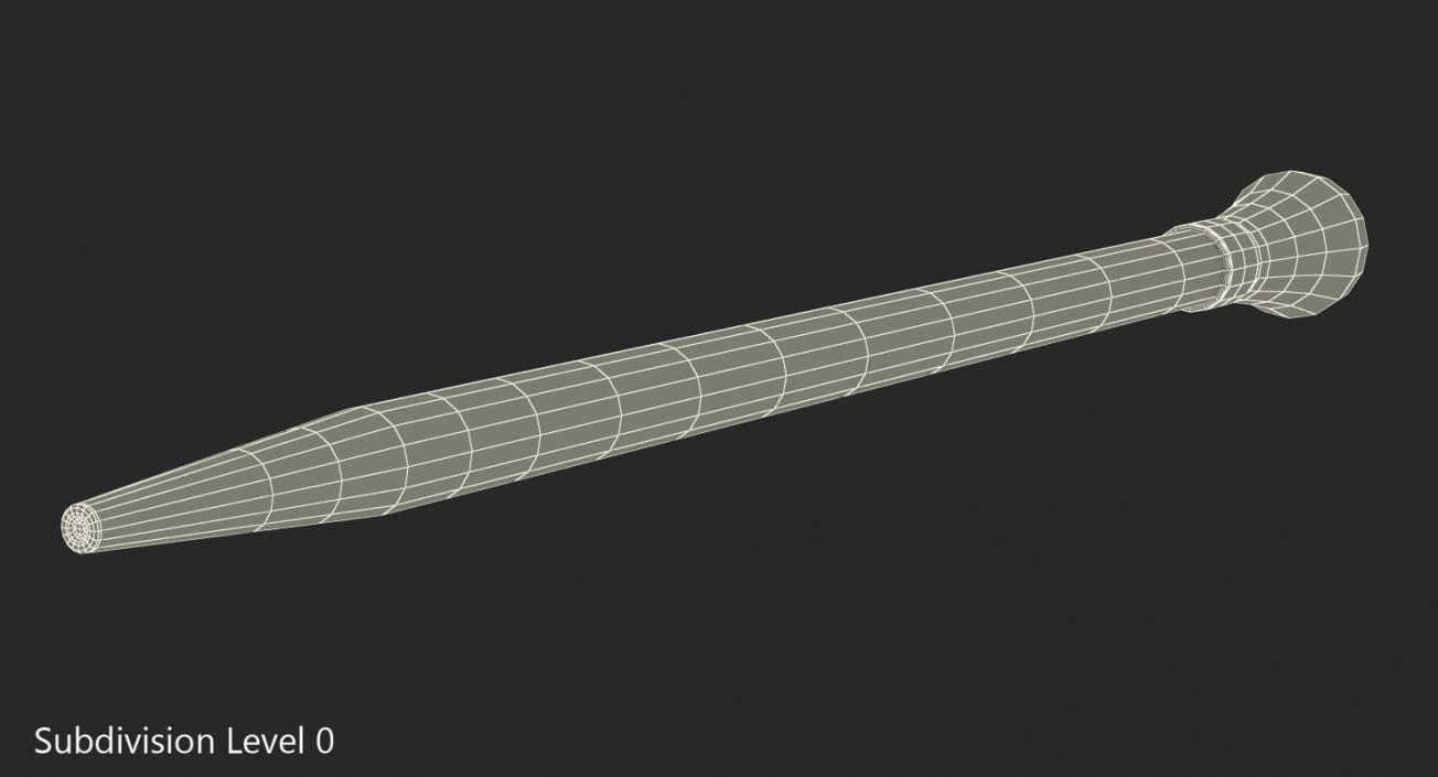 3D Pipette with Yellow Liquid