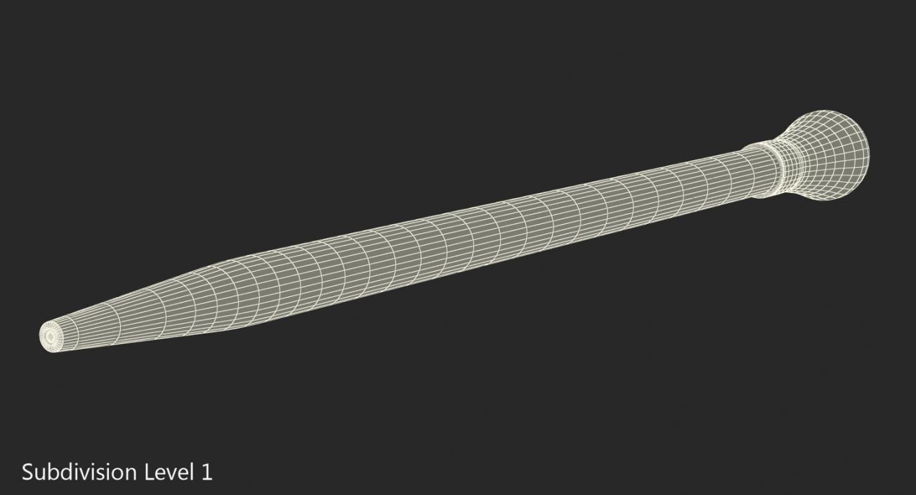 3D Pipette with Yellow Liquid