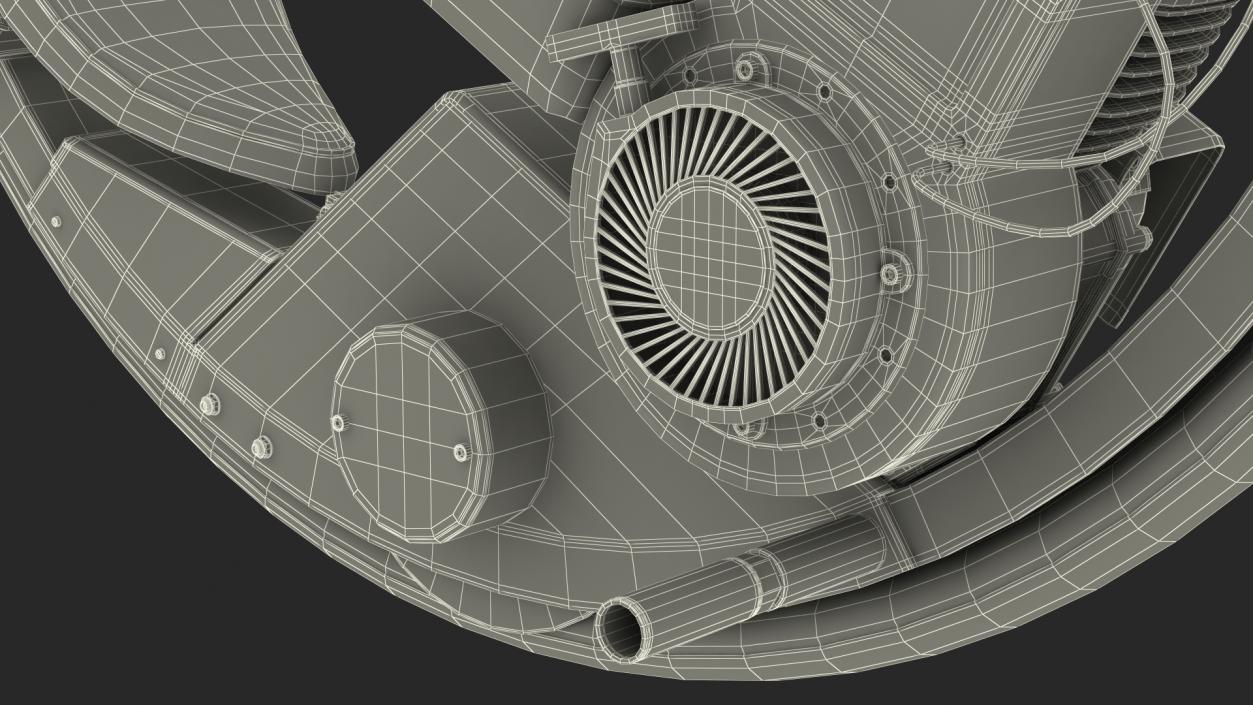 3D McLean Motorized Monocycle