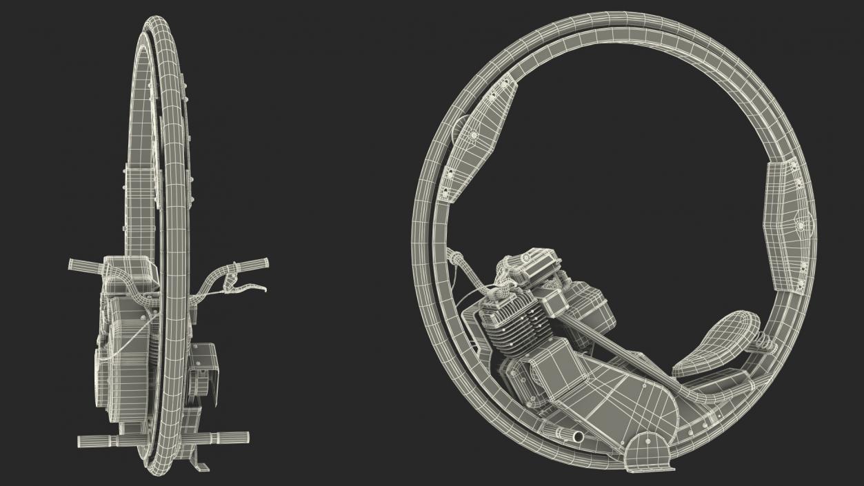 3D McLean Motorized Monocycle