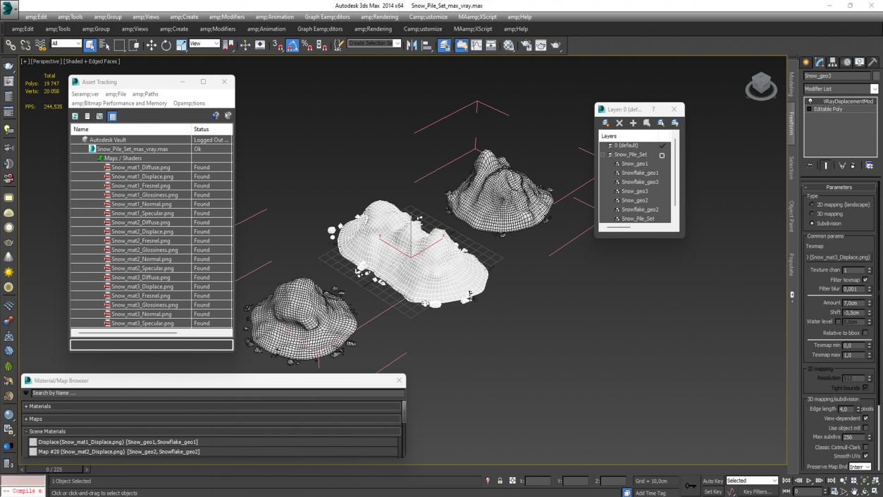 3D Snow Pile Set(1)