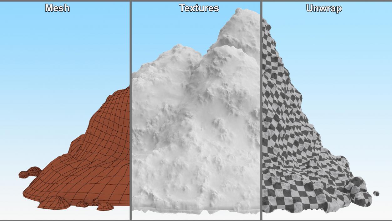 3D Snow Pile Set(1)