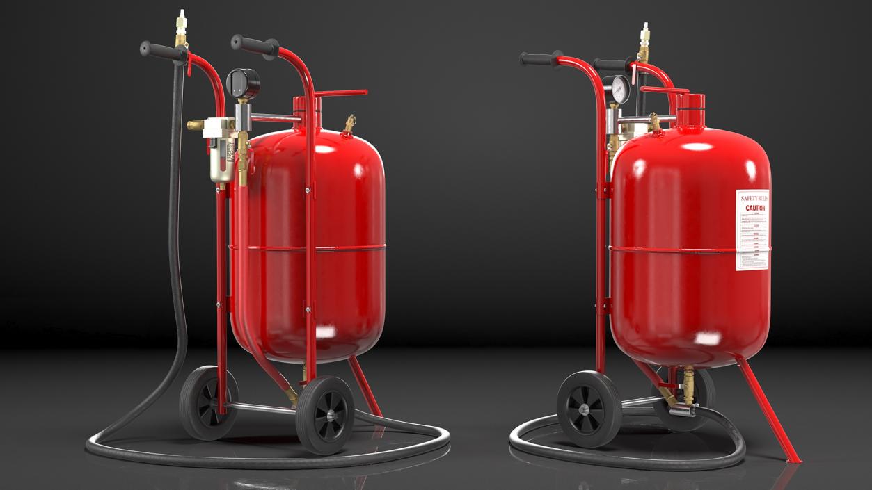 Sandblasting Machine Red 3D model