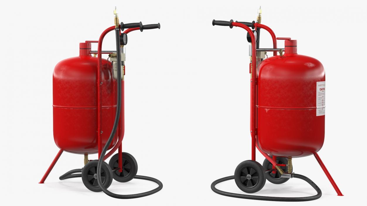 Sandblasting Machine Red 3D model