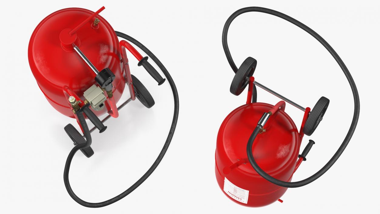 Sandblasting Machine Red 3D model