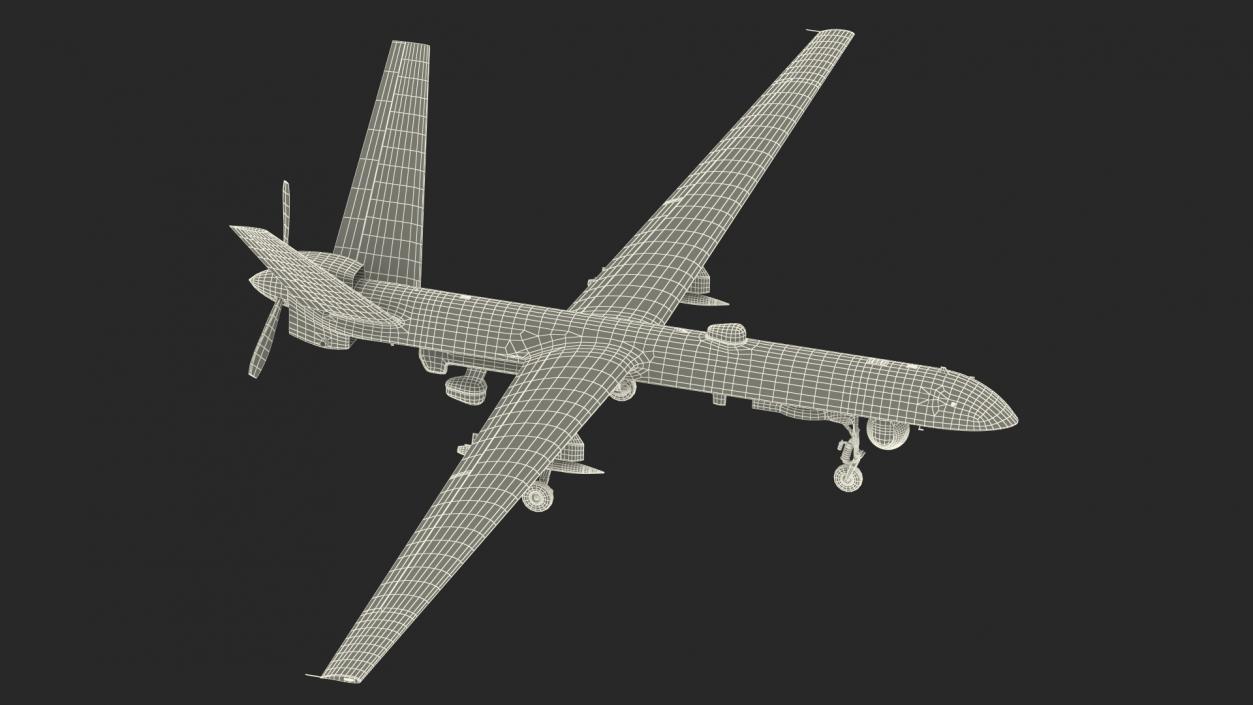 Unmanned Combat Aerial Vehicle Rigged 2 3D model