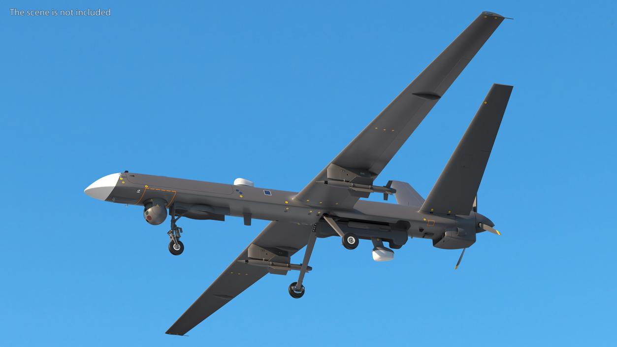 Unmanned Combat Aerial Vehicle Rigged 2 3D model