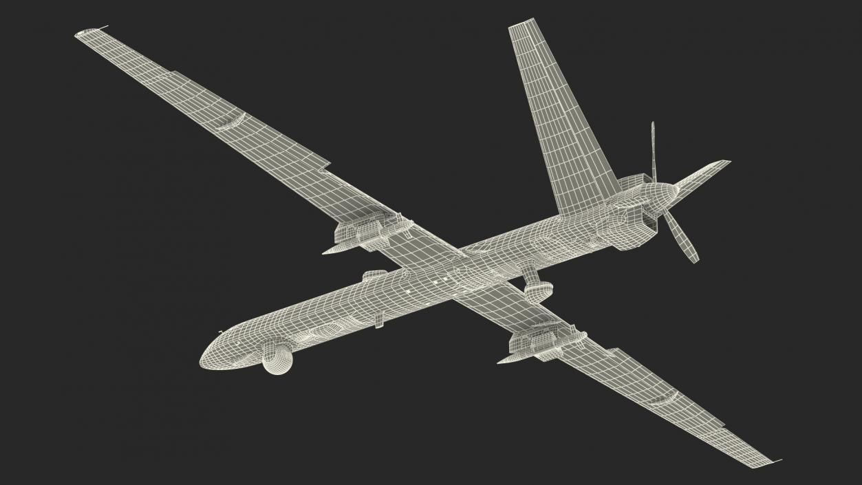 Unmanned Combat Aerial Vehicle Rigged 2 3D model