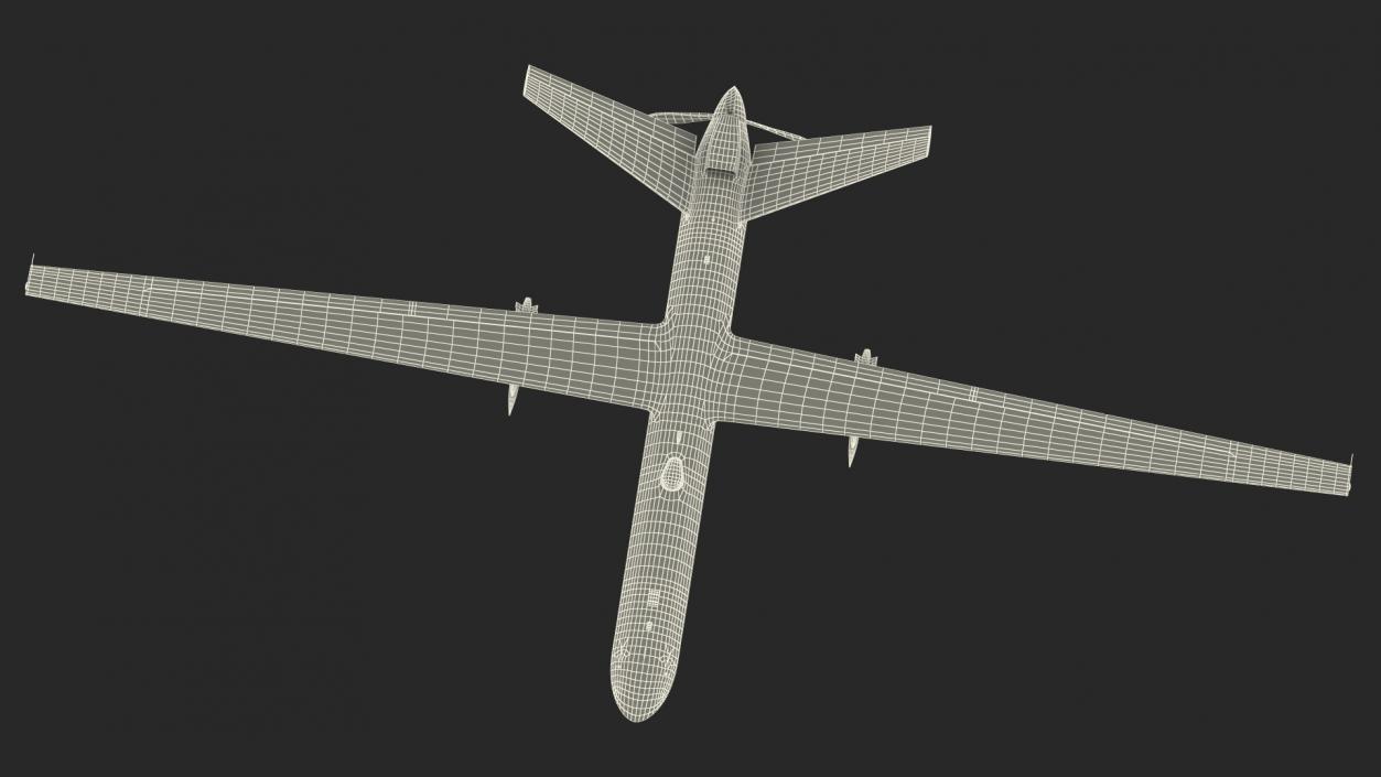 Unmanned Combat Aerial Vehicle Rigged 2 3D model