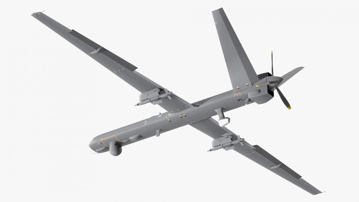 Unmanned Combat Aerial Vehicle Rigged 2 3D model