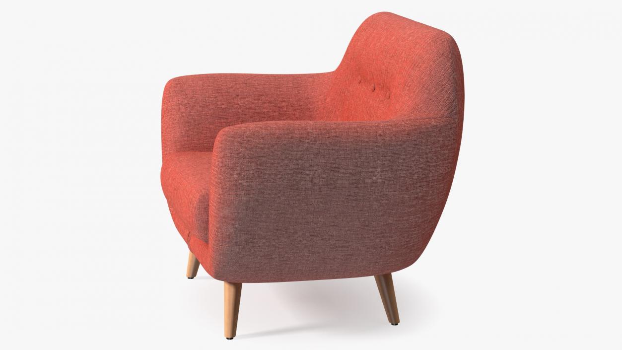 3D Red Loa Armchair