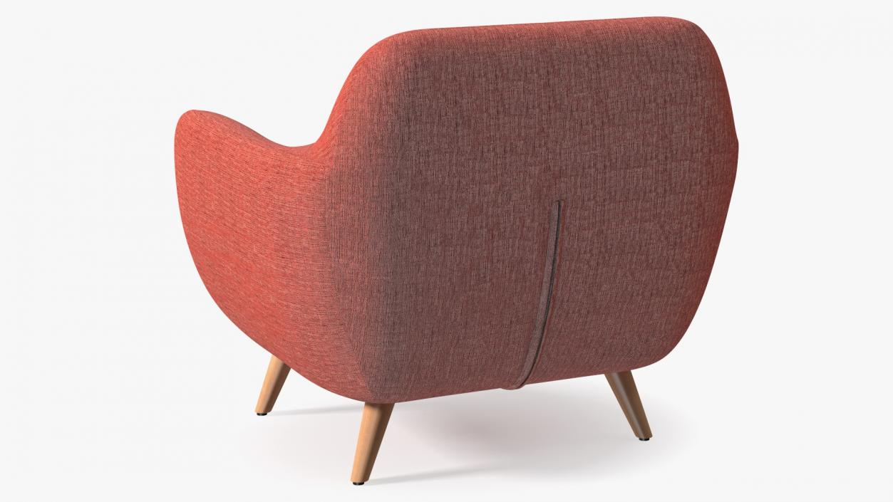 3D Red Loa Armchair