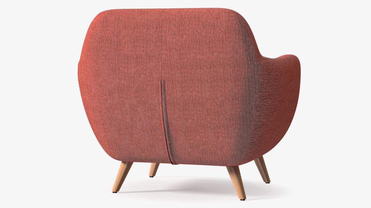 3D Red Loa Armchair