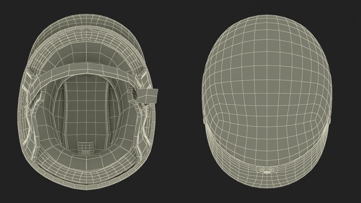 Motorcycle Half Helmet 3D