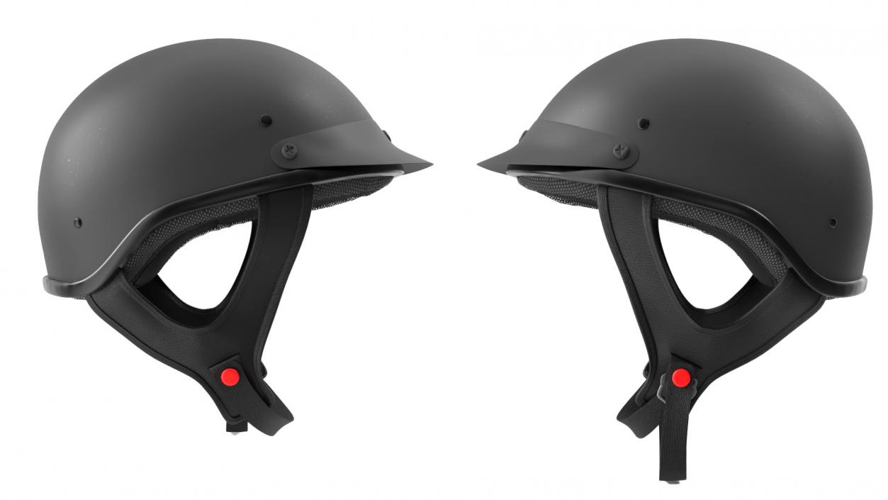 Motorcycle Half Helmet 3D