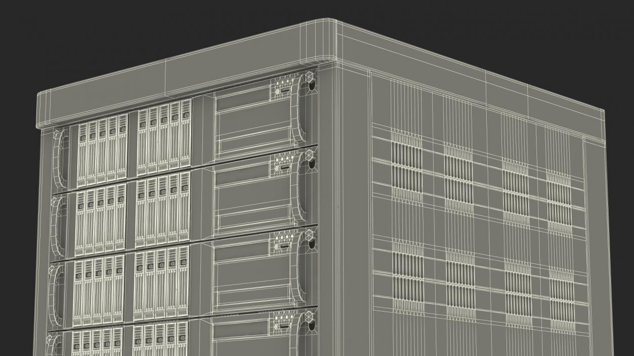 Rack Server Cabinet 3D model