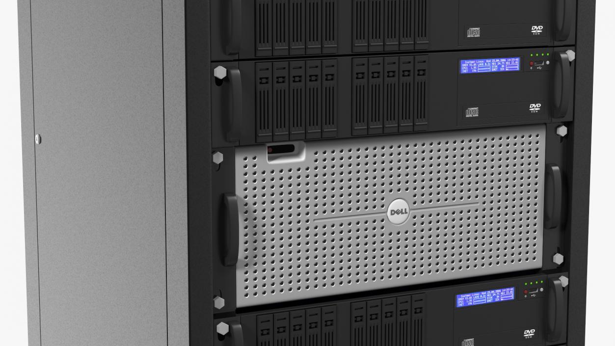 Rack Server Cabinet 3D model