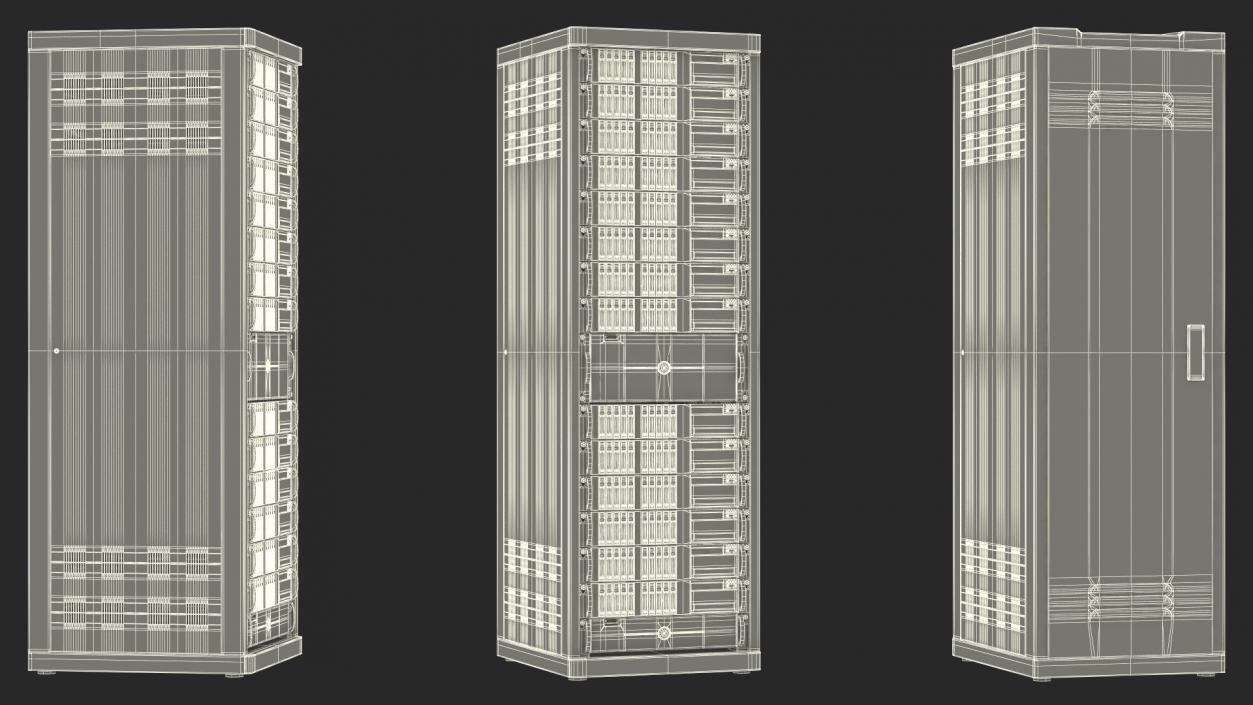 Rack Server Cabinet 3D model