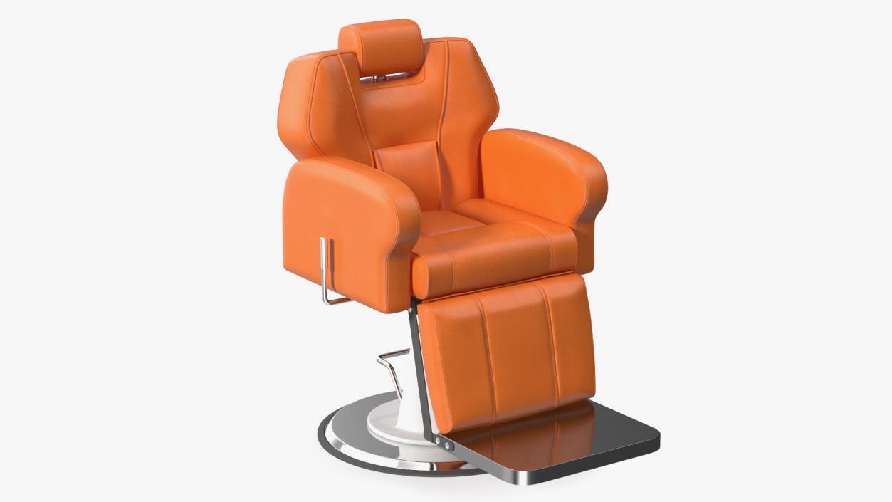 Modern Beauty Salon Chair Orange 3D