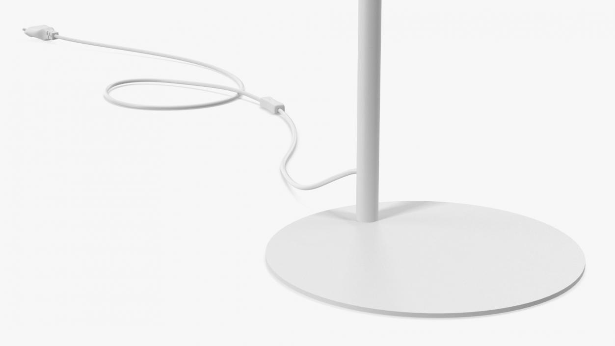 Geometric Standing Lamp White 3D model