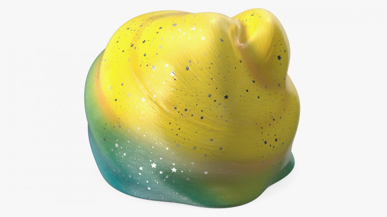 Yellow Blue Toy Slimes 3D