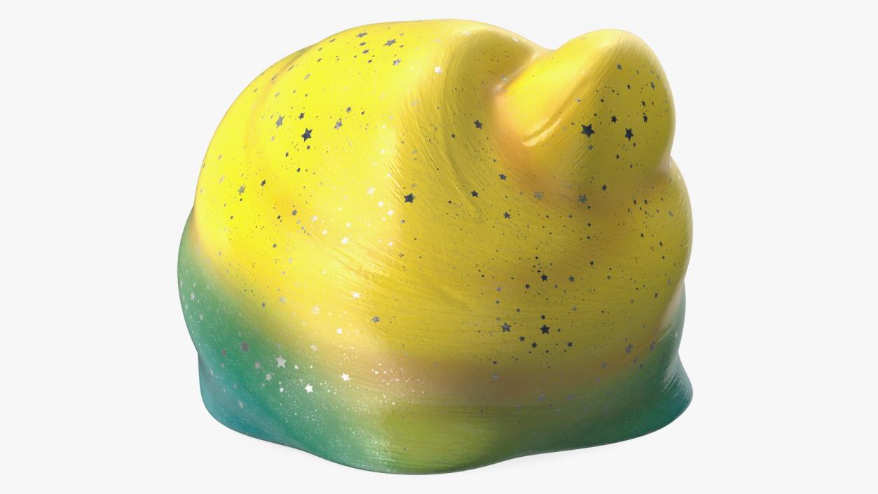 Yellow Blue Toy Slimes 3D