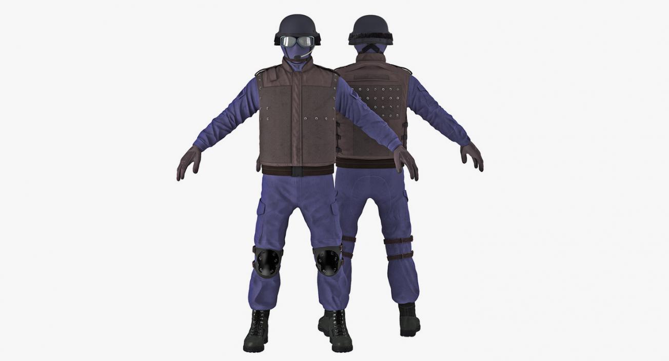 SWAT Uniforms 3D Models Collection 3D model