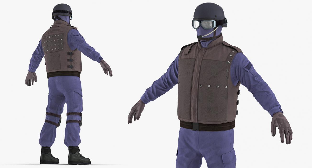 SWAT Uniforms 3D Models Collection 3D model